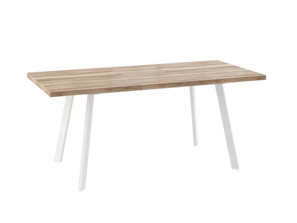 Стол BORG-140, раздвижной 140(180)х85, ДУБ КАНЬОН/БЕЛЫЙ)